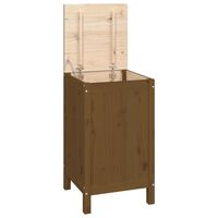 vidaXL Laundry Box Honey Brown 44x44x76 cm Solid Wood Pine