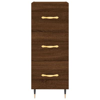 vidaXL Highboard Brown Oak 34.5x34x180 cm Engineered Wood