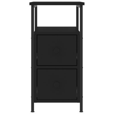 vidaXL Bedside Cabinets 2 pcs Black 30x60x60 cm Engineered Wood