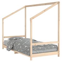 vidaXL Kids Bed Frame 90x190 cm Solid Wood Pine