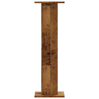 vidaXL Speaker Stands 2 pcs Old Wood 30x30x95 cm Engineered Wood