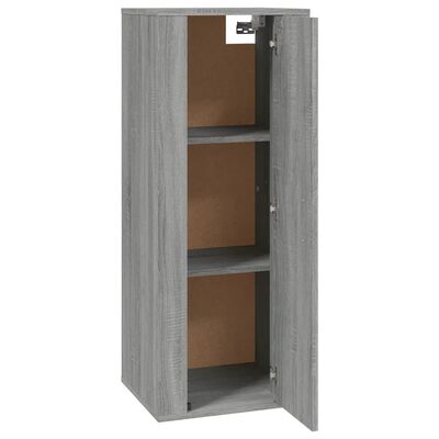 vidaXL Wall Mounted TV Cabinet Grey Sonoma 40x34,5x100 cm