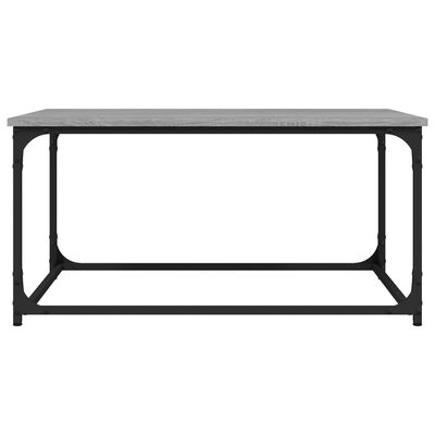 vidaXL Coffee Table Grey Sonoma 80x50x40 cm Engineered Wood and Iron