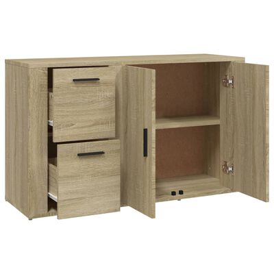 vidaXL Sideboard Sonoma Oak 100x33x59.5 cm Engineered Wood