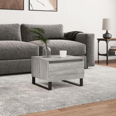 vidaXL Coffee Table Grey Sonoma 50x46x35 cm Engineered Wood