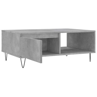 vidaXL Coffee Table Concrete Grey 90x60x35 cm Engineered Wood