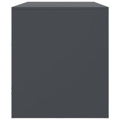 vidaXL TV Cabinet Anthracite 99x39x44 cm Steel