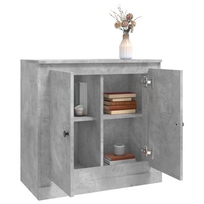 vidaXL Sideboard Concrete Grey 70x35.5x67.5 cm Engineered Wood