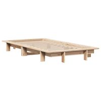 vidaXL Bed Frame without Mattress 75x190 cm Small Single Solid Wood Pine