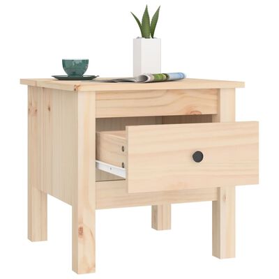 vidaXL Side Table 40x40x39 cm Solid Wood Pine