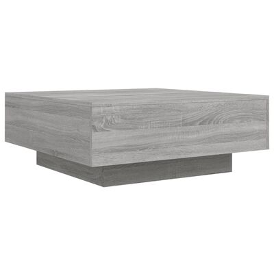 vidaXL Coffee Table Grey Sonoma 80x80x31 cm Engineered Wood