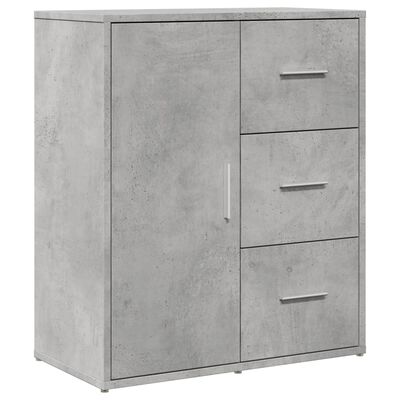 vidaXL Sideboards 2 pcs Concrete Grey 60x31x70 cm Engineered Wood