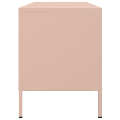 vidaXL TV Cabinet Pink 100.5x39x50.5 cm Steel