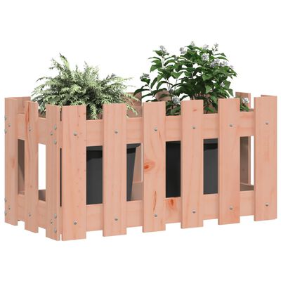 vidaXL Garden Planter with Fence Design 60x30x30 cm Solid Wood Douglas