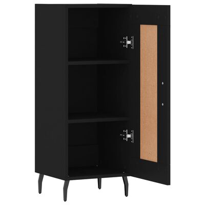 vidaXL Sideboard Black 34.5x34x90 cm Engineered Wood