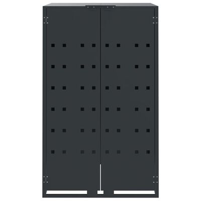 vidaXL Wheelie Bin Storage for Single Bin Anthracite 69x79x117 cm Steel