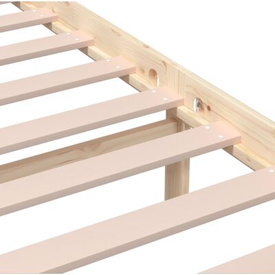 vidaXL Bed Frame without Mattress King Size Solid Wood