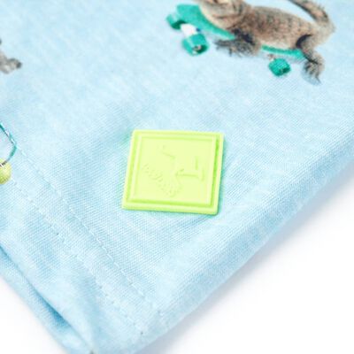 Kids' T-shirt Light Blue Melange 128