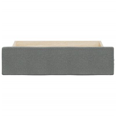 vidaXL Bed Drawers 2 pcs Dark Grey Engineered Wood and Fabric