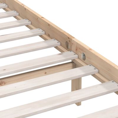 vidaXL Bed Frame without Mattress Solid Wood Pine Single