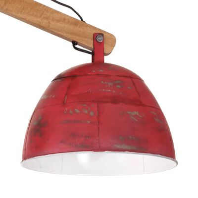 vidaXL Ceiling Lamp 25 W Distressed Red 29x18x85 cm E27