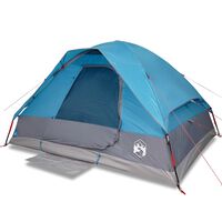 vidaXL Camping Tent Dome 2-Person Blue Waterproof