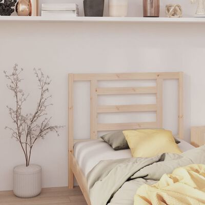 vidaXL Bed Headboard 106x4x100 cm Solid Wood Pine