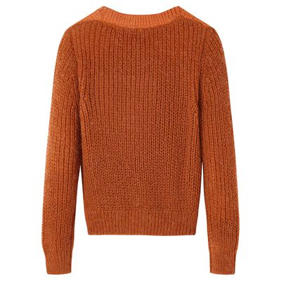 Kids' Sweater Knitted Cognac 116