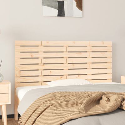 vidaXL Wall Headboard 126x3x63 cm Solid Wood Pine