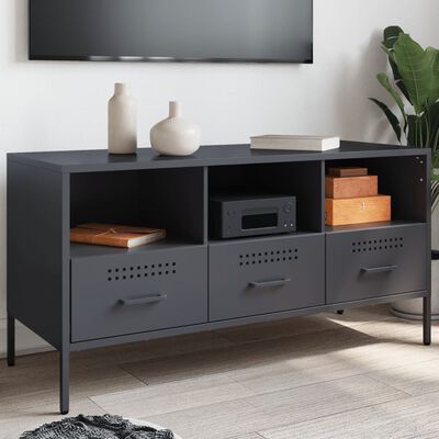 vidaXL TV Cabinet Anthracite 100.5x39x50.5 cm Steel