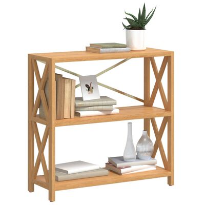 vidaXL 3-Tier Shelf 80x30x78 cm Solid Wood Oak