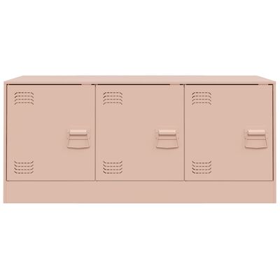 vidaXL TV Cabinet Pink 99x39x44 cm Steel