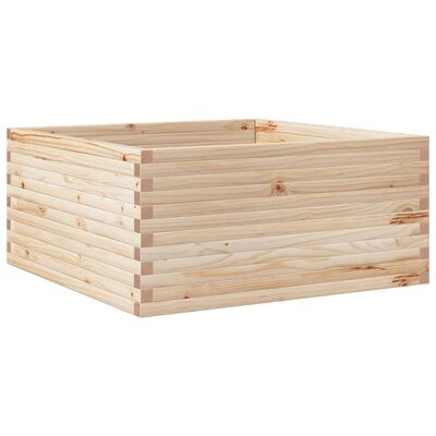 vidaXL Garden Planter 100x100x46 cm Solid Wood Pine