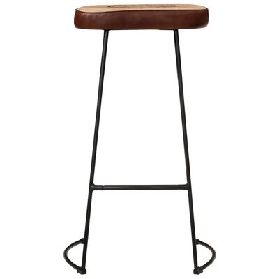 vidaXL Bar Stools 2 pcs Dark Brown 44x37.5x78 cm