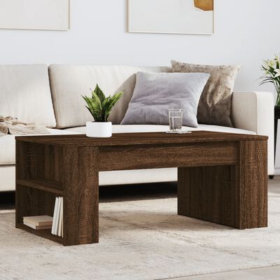 vidaXL Coffee Table Brown Oak 102x55x42 cm Engineered Wood