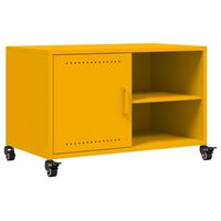 vidaXL TV Cabinet Mustard Yellow 68x39x43.5 cm Steel