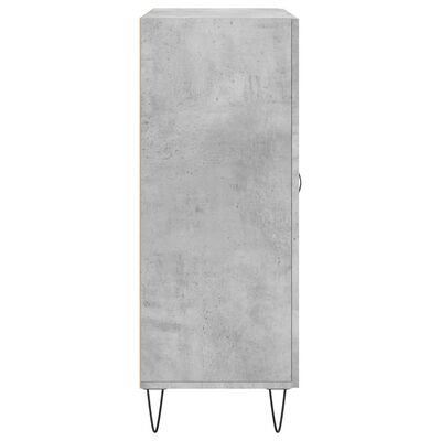 vidaXL Sideboard Concrete Grey 69.5x34x90 cm Engineered Wood