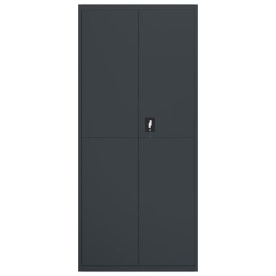 vidaXL File Cabinet Anthracite 90x40x200 cm Steel