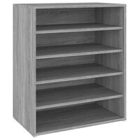 vidaXL Shoe Cabinet Grey Sonoma 60x35x70 cm Engineered Wood