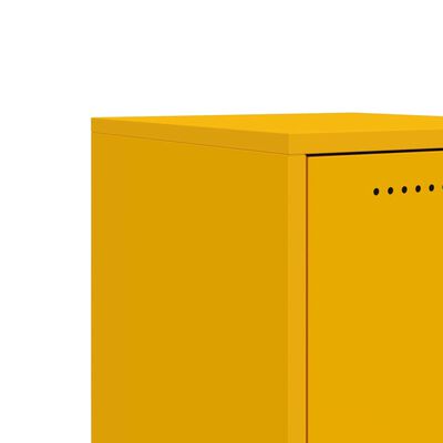 vidaXL Sideboard Mustard Yellow 36x39x72 cm Steel