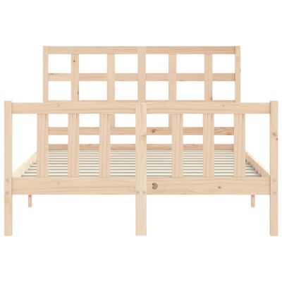 vidaXL Bed Frame without Mattress 140x200 cm Solid Wood Pine