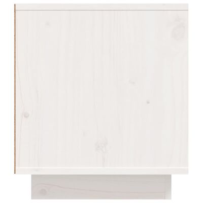 vidaXL TV Cabinet White 110x35x40.5 cm Solid Wood Pine