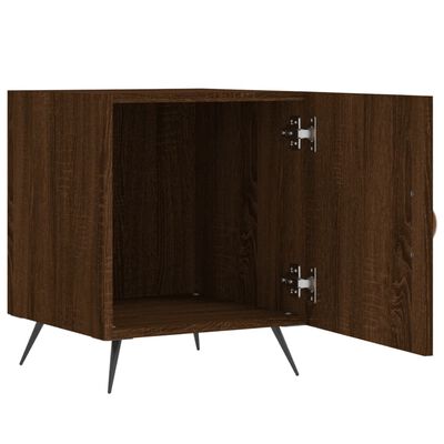 vidaXL Bedside Cabinets 2 pcs Brown Oak 40x40x50 cm Engineered Wood