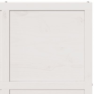 vidaXL Barn Door White 90x208 cm Solid Wood Pine