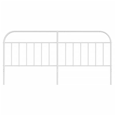 vidaXL Metal Headboard White 193 cm