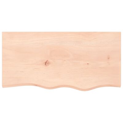 vidaXL Wall Shelf 80x40x(2-6) cm Untreated Solid Wood Oak