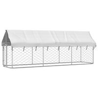 vidaXL Outdoor Dog Kennel with Roof 400x100x150 cm