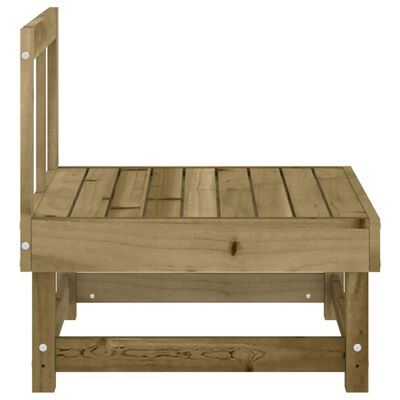 vidaXL Garden Middle Sofa Impregnated Wood Pine