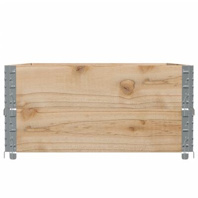 vidaXL Pallet Collars 2 pcs 120x80 cm Solid Wood Pine