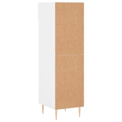 vidaXL Shoe Cabinet High Gloss White 30x35x105 cm Engineered Wood